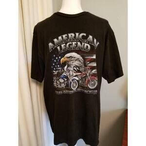 Harley Davidson Motor Cycles Mens T-Shirt SZ Large American Legend #IA